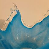 Blue crystal vase