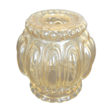 Orange moulded glass lampshade