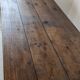 Campaign table in solid oak, Directoire style.