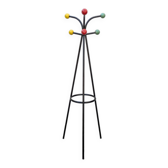 Vintage 1960s ball coat rack, Roger Féraud style