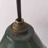 Enamelled sheet metal cone pendants