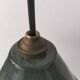 Enamelled sheet metal cone pendants