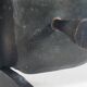 Vintage brutalist bronze candlestick by Wolfgang Bergmeister