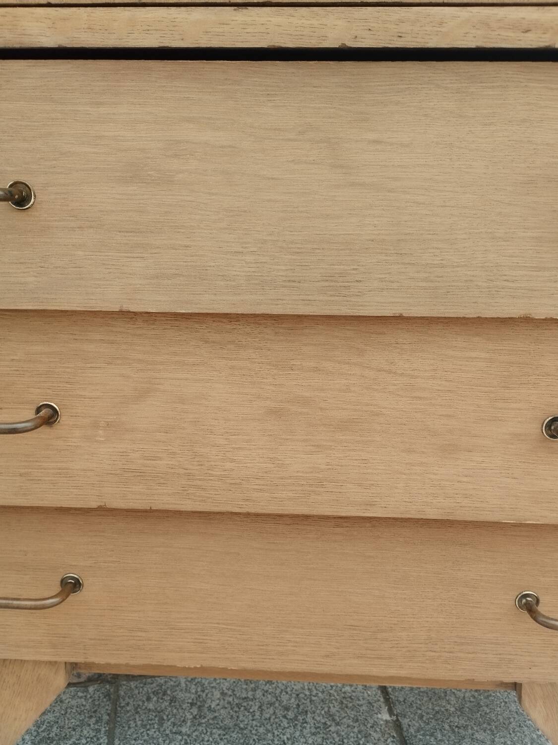 Secrétaire commode ancien vintage pieds compas