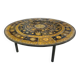 Large Round Ceramic Art tiled coffee table by Renate Rhein, Germany 1960s