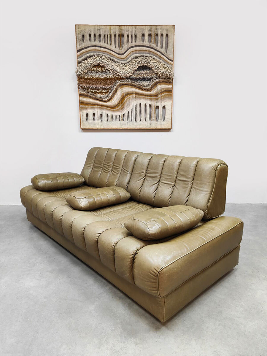 Vintage DS-85 leather daybed sofa De Sede