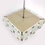 Vintage Sculptural Glass Pendant Lamp by Kamenický Šenov, 1970s