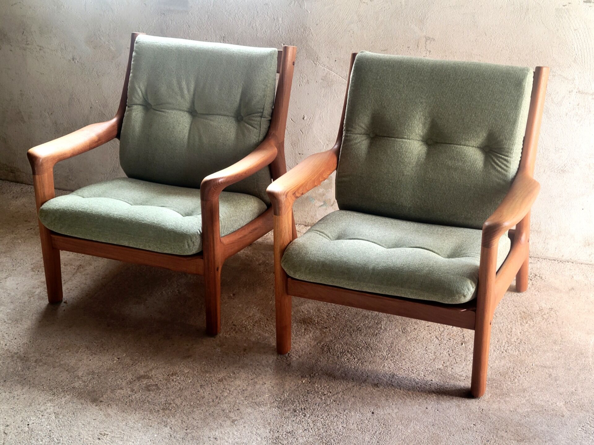 Set of 2 Georg Thams armchairs for Vejen Polstermøbelfabrik in teak, Denmark 1960