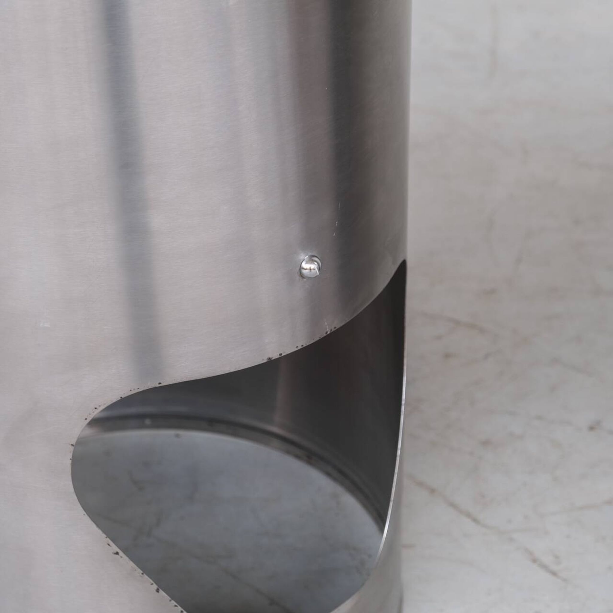 Single Occasional or Vanity Chairs in Brushed Chrome attr. to Willy Rizzo (