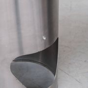Single Occasional or Vanity Chairs in Brushed Chrome attr. to Willy Rizzo (