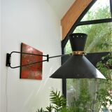 Roger Mathieu's diabolo sconce for Lunel with double lighting