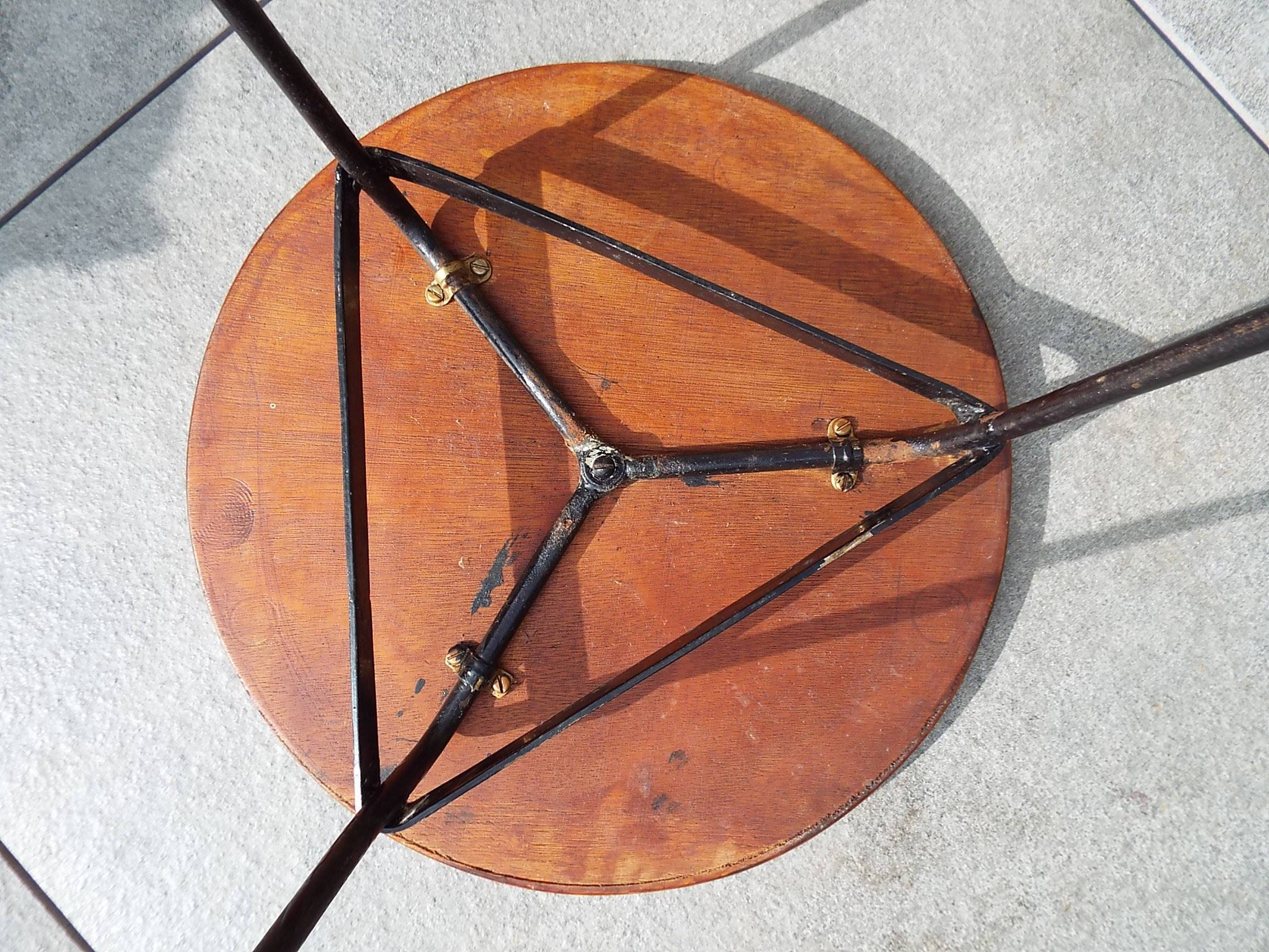 60s tripod end table