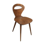 Baumann 1950s curved beech mid-century chair