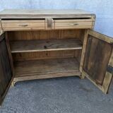 Parisian style natural wood sideboard
