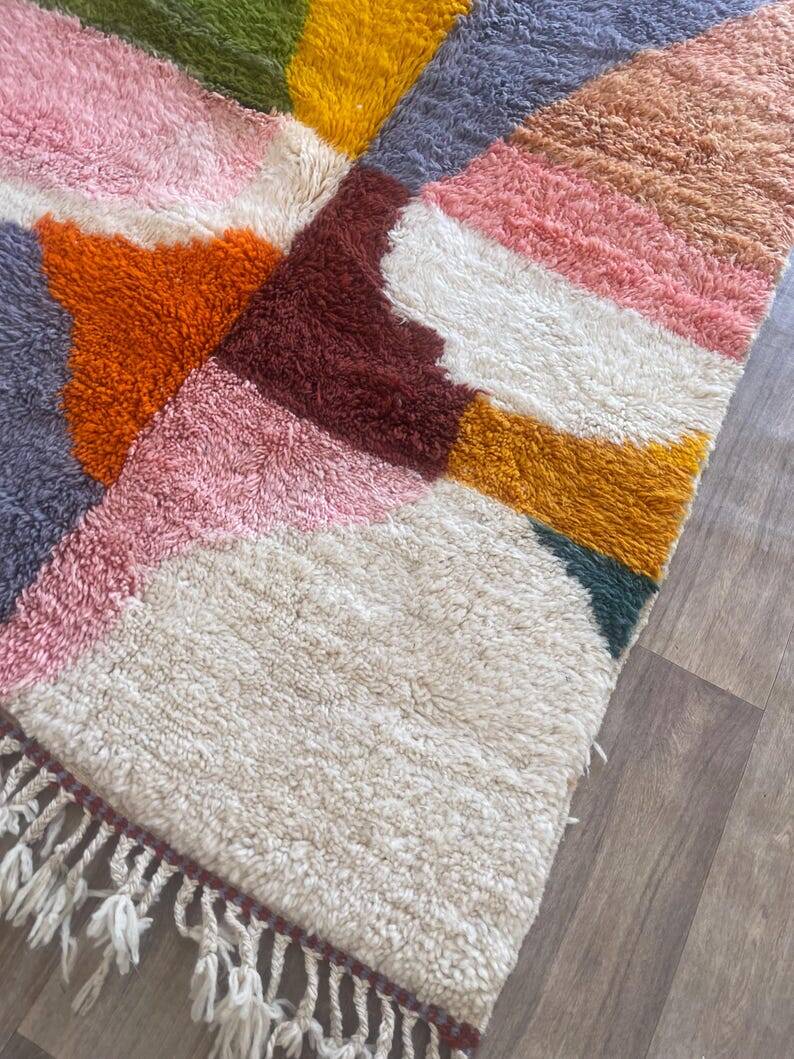 Tapis multicolore en laine naturel 300/200cm