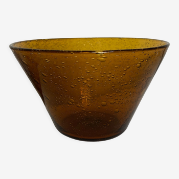 Glass salad bowl from Biot 1970