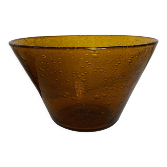 Glass salad bowl from Biot 1970