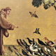 Reproduction Braun & Cie, Saint Francis of Assisi, carved wooden frame