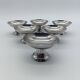 Set of 6 vintage ice cream bowls in 18/10 stainless steel - Bistro Style