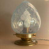 Opalescent globe table lamp