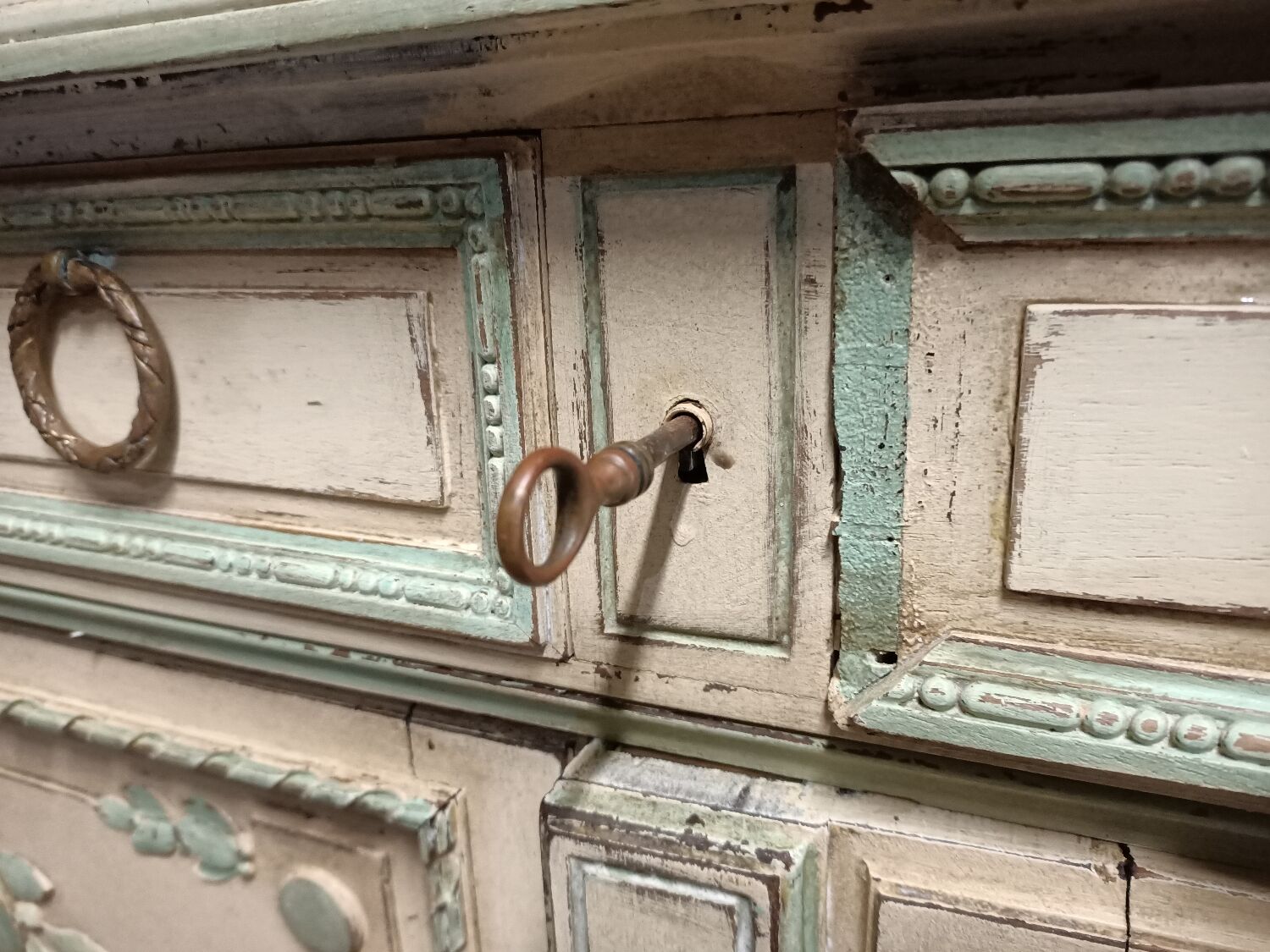 Old weathered Provencal buffet