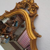 Louis XV style mirror in gilded wood