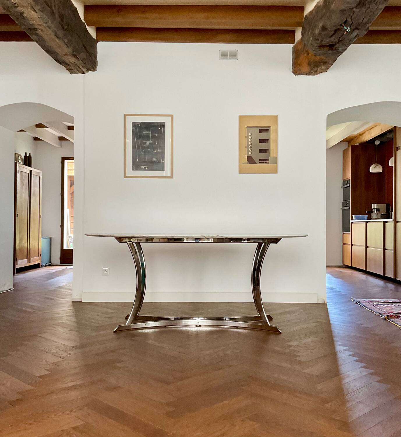 Vintage marble dining table