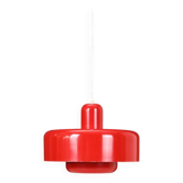 Red “Go-Go” pendant lamp by Dan Heersø for Vitrika / 1970s / Danish modern design