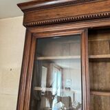 19th century walnut display case