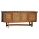 Low oak sideboard, mid-century modern, made by a Danish cabinetmaker, 1960s.