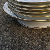 Massé Surget porcelain plates and dessert dish