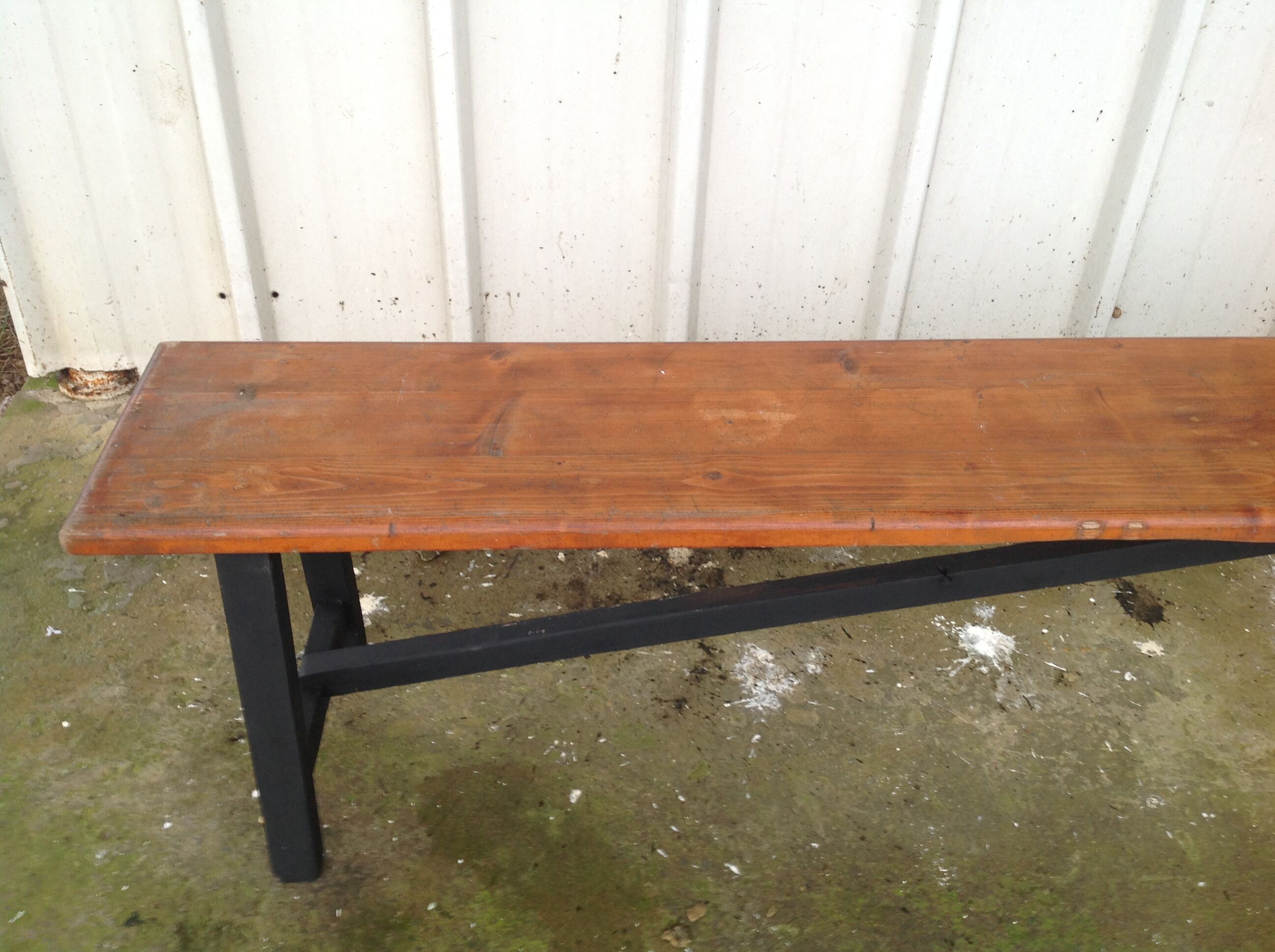 Farm table bench