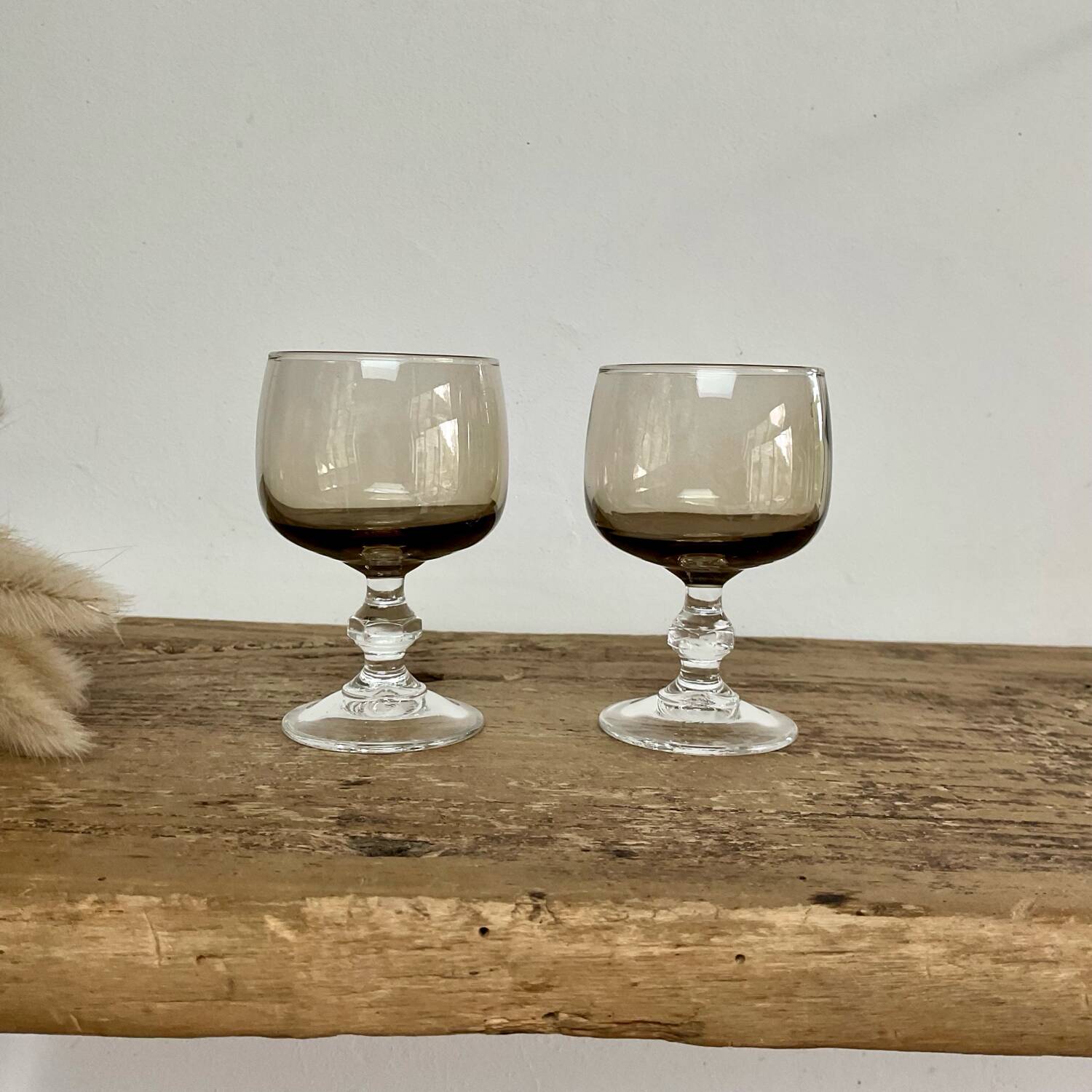 5 smoked liqueur glasses