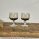5 verres à liqueur fumés