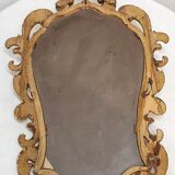 Miroir baroque en bois doré. France, années 1950