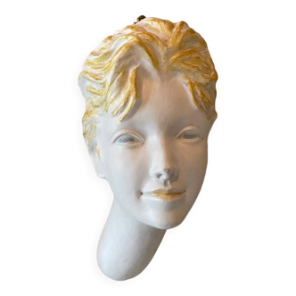 Vintage woman wall mask