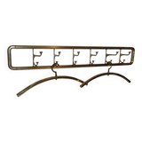 Art-Deco brass Coat Rack  &  2 Hangers, France, 1940s