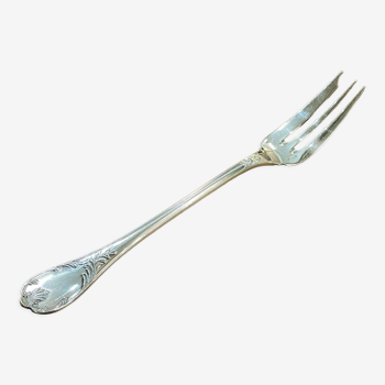 Serving cake fork - Christofle Marly in silver metal