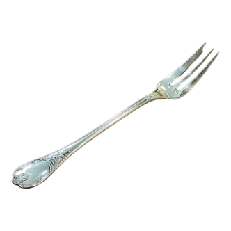 Serving cake fork - Christofle Marly in silver metal