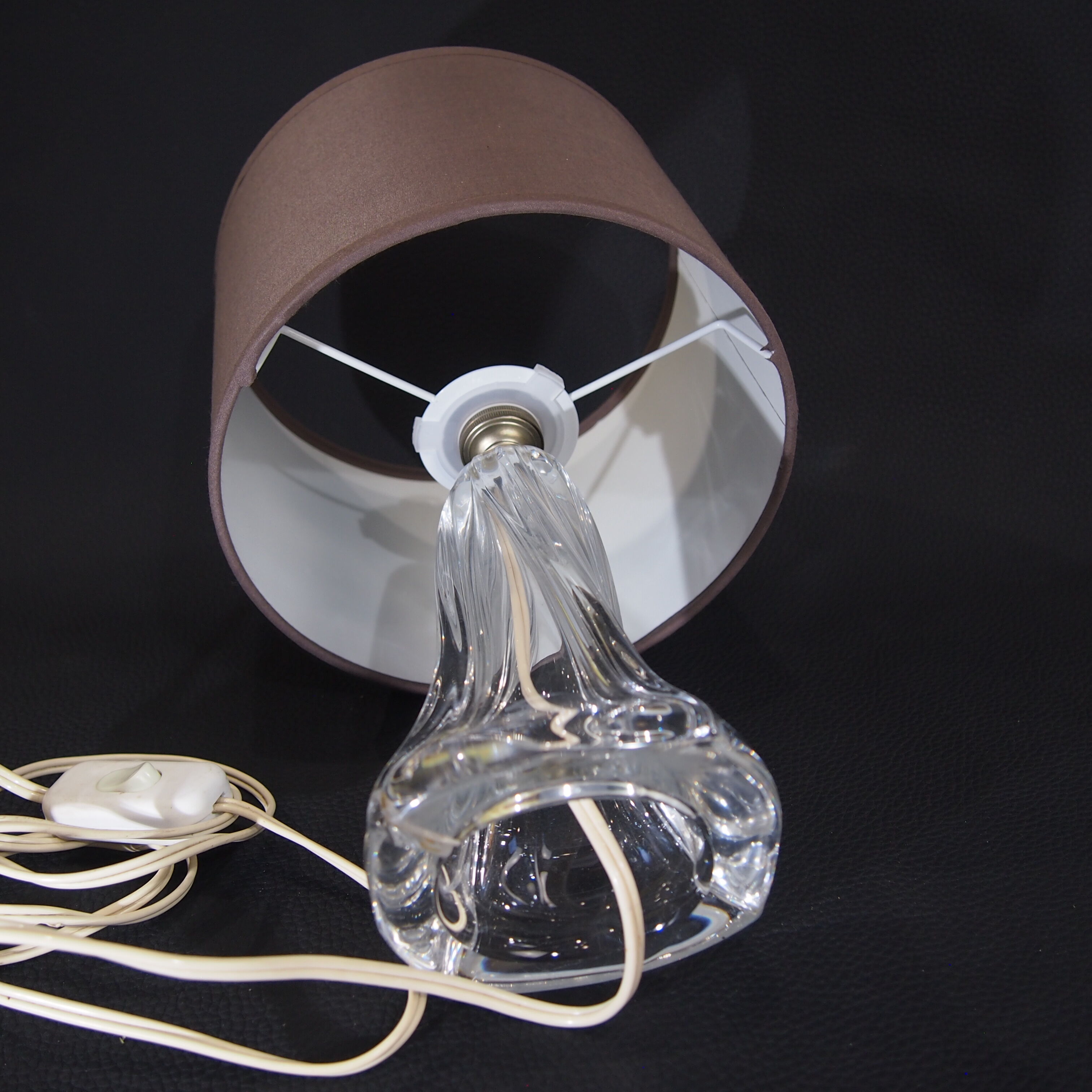 Daum France/vintage/crystal floor lamp