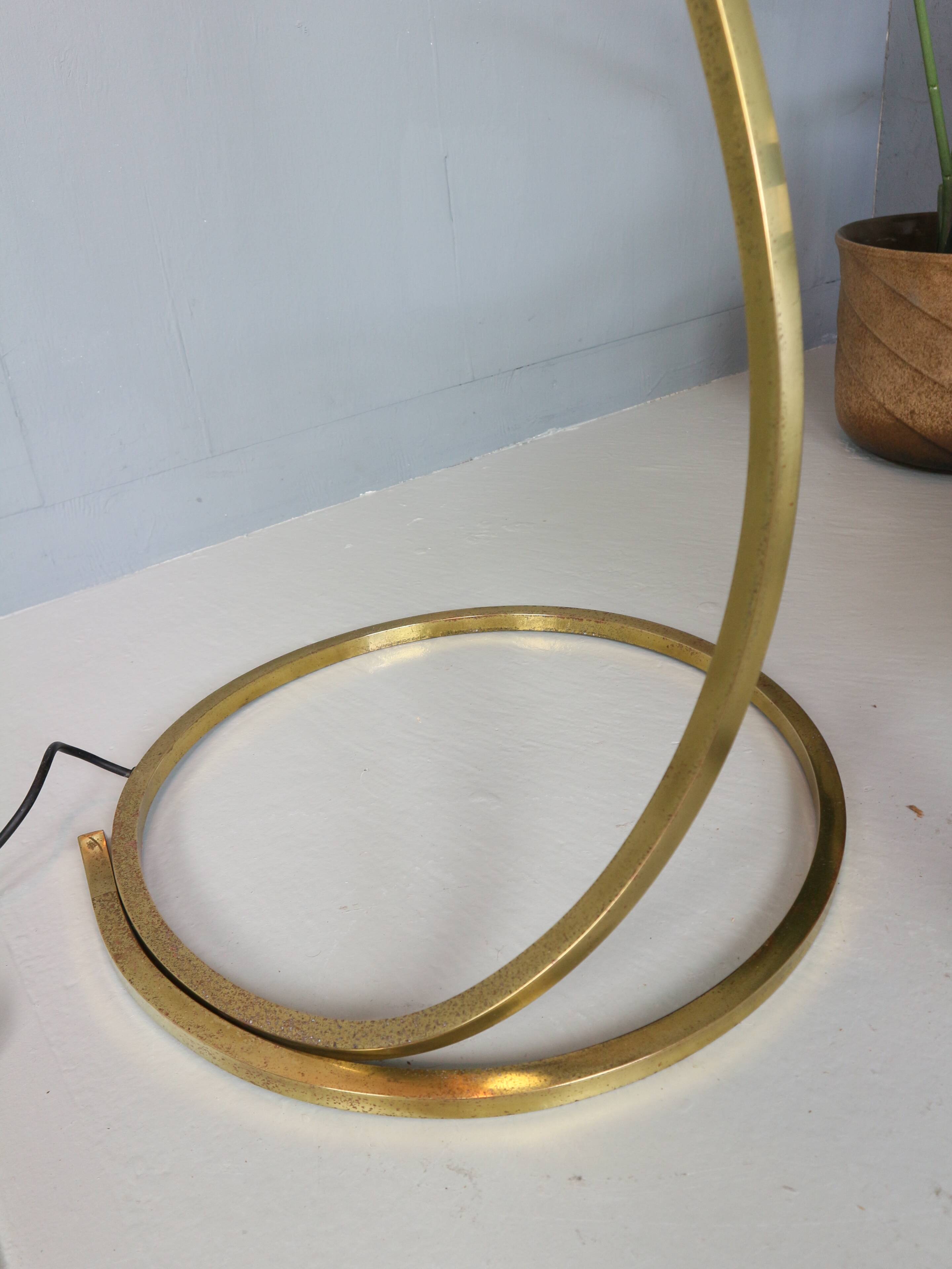 Tommaso Barbi "Rhubarb" floor lamp by Bottega Gadda Italy, 1970