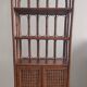 Rattan shelf with flaps