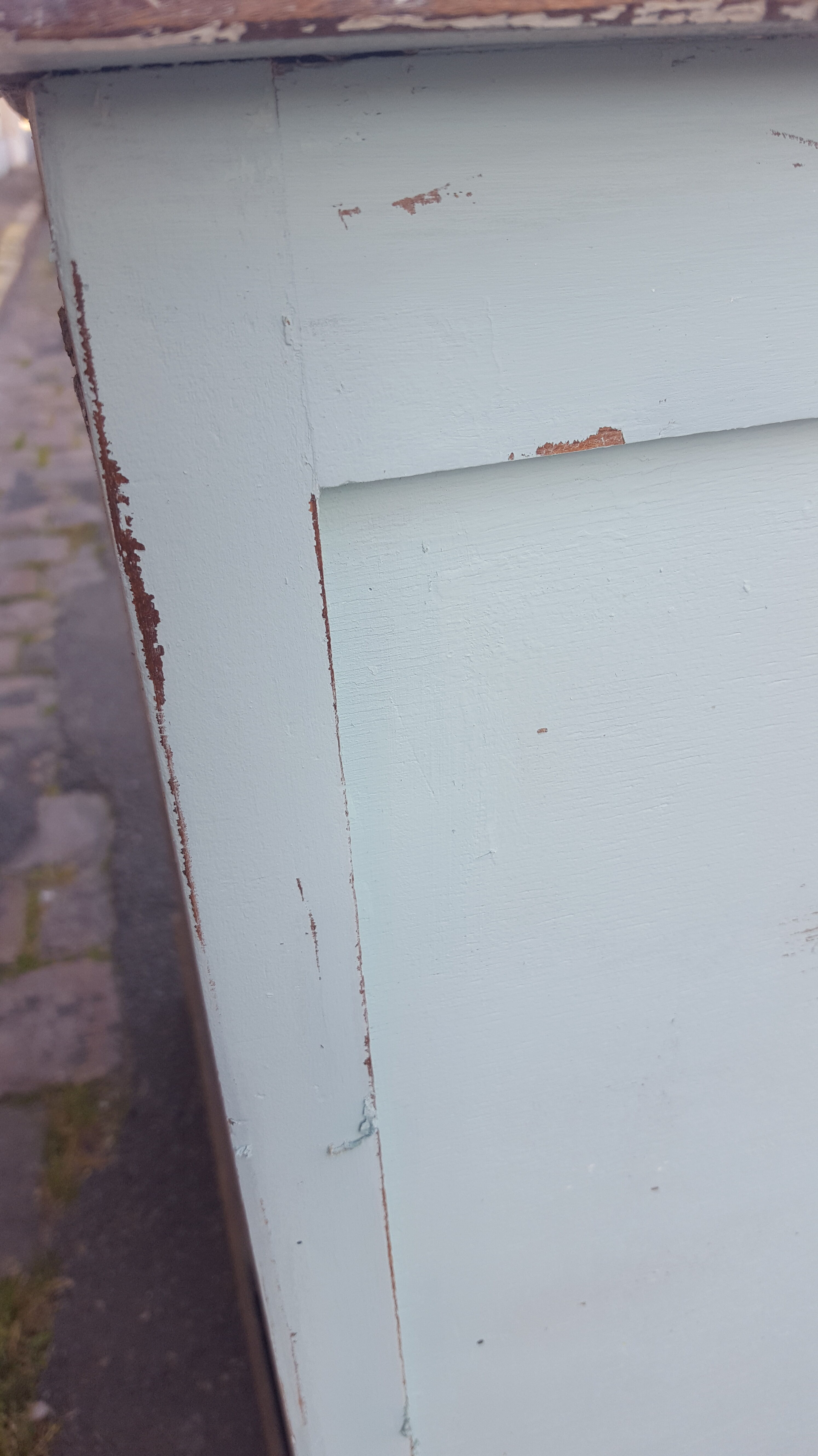 Pastel blue Parisian buffet