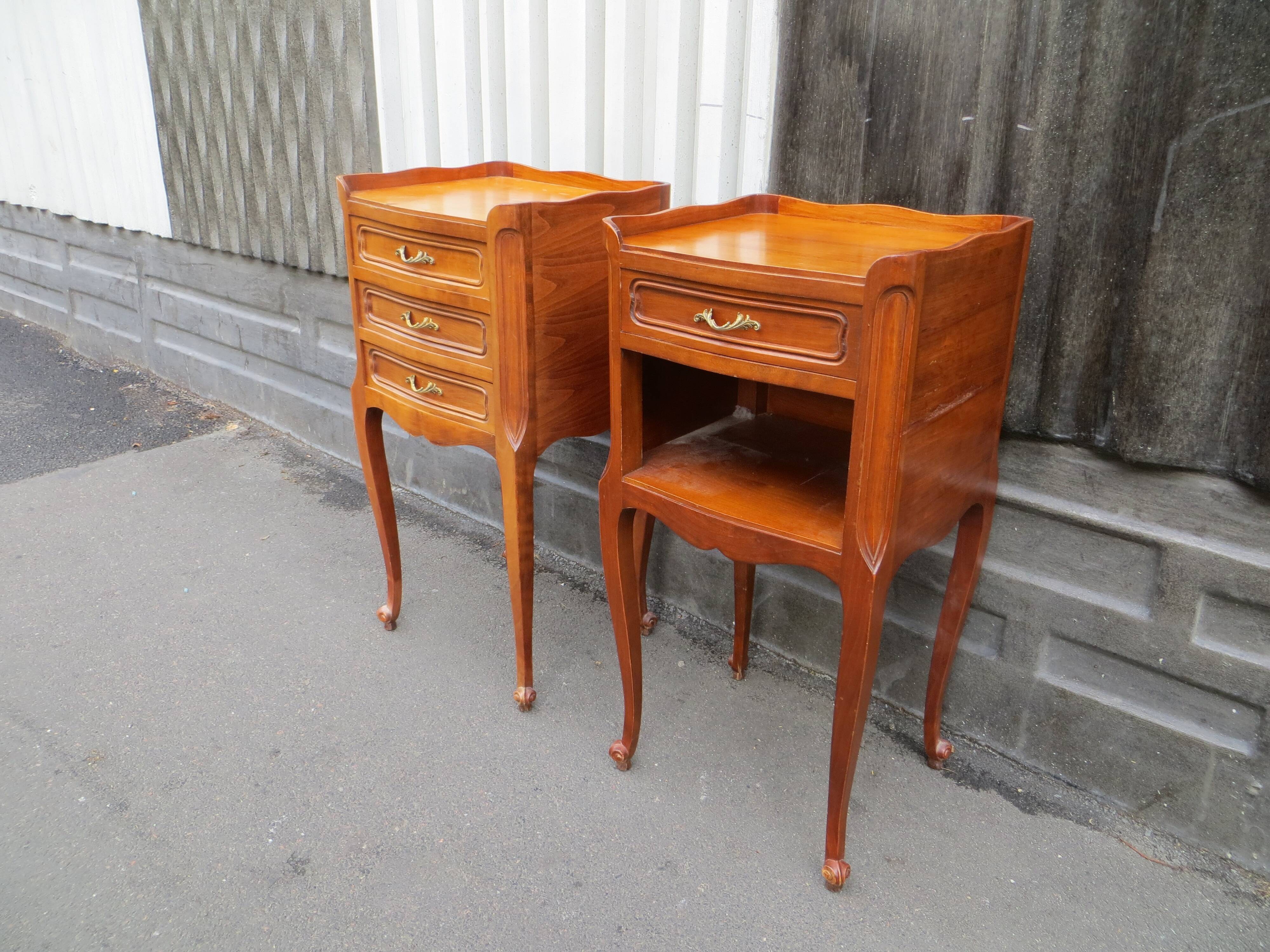 Pair of Louis XV style bedside tables