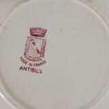 Set of four plates terra de fer Saint Amand