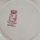 Set of four plates terra de fer Saint Amand