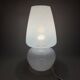 Large mushroom table lamp in Murano glass, Fabbian design, Space Age 1970s.