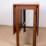 Table pliable danoise extensible en palissandre, avec 2 rallonges rabattables 1960
