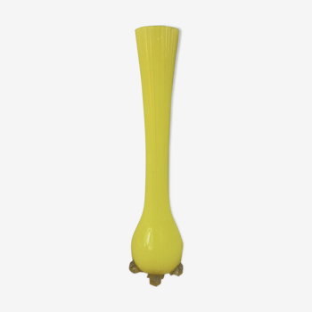 Vase soliflore 1930 jaune