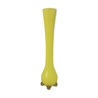 Vase soliflore 1930 jaune